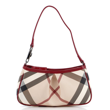Burberry Aston Shoulder Bag Nova Check Coated Canvas Mini