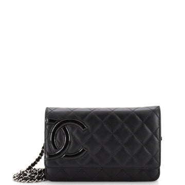Chanel Cambon Wallet on Chain Quilted Leather