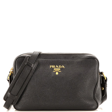 Prada Double Zip Camera Bag Vitello Daino