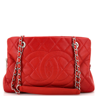 Chanel Timeless CC Shopping Tote Quilted Caviar Medium