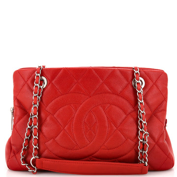 Chanel Timeless CC Shopping Tote Quilted Caviar Medium