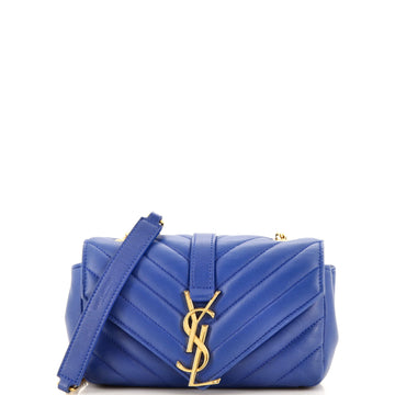 Saint Laurent Classic Monogram Crossbody Bag Matelasse Chevron Leather Baby