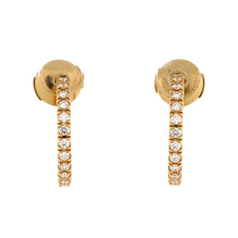 Cartier Etincelle de Cartier Hoops Earrings 18K Yellow Gold and Diamonds Small