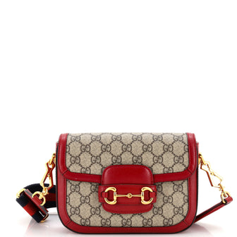 Gucci Horsebit 1955 Shoulder Bag GG Coated Canvas Mini