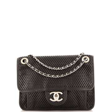 Chanel Up In The Air Flap Bag Perforated Leather Small
