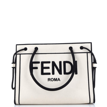 Fendi Roma Shopper Tote Canvas Small