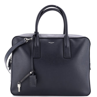 Saint Laurent Museum Flat Briefcase Leather Medium