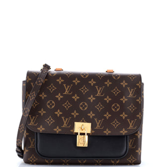 Louis Vuitton Marignan Handbag Monogram Canvas with Leather