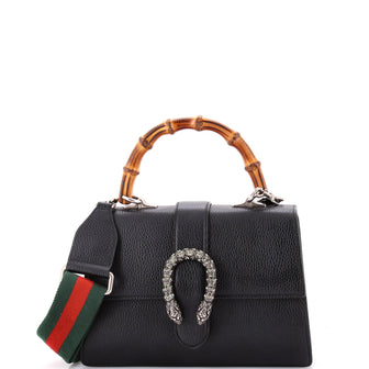 Gucci Dionysus Bamboo Top Handle Bag Leather Medium