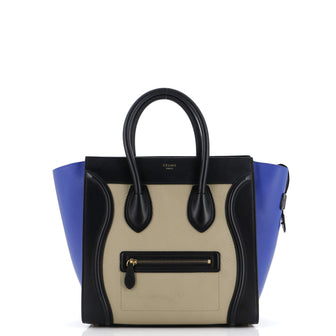 Celine Tricolor Luggage Bag Leather Mini