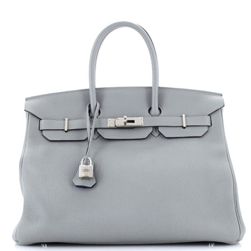 Hermes Birkin Handbag Verso Togo with Palladium Hardware 35