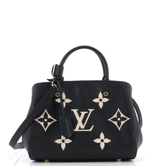 Louis Vuitton Montaigne Handbag Bicolor Monogram Empreinte Giant BB