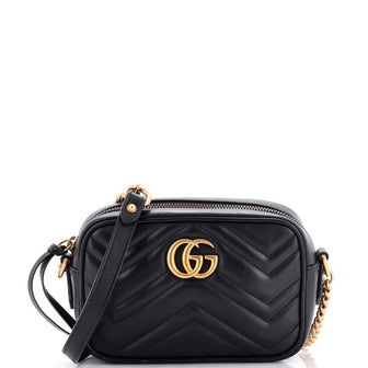 Gucci GG Marmont Shoulder Bag Mixed Matelasse Leather Mini