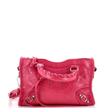 Balenciaga City Classic Studs Bag Leather Nano