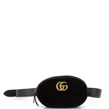 Gucci GG Marmont Belt Bag Matelasse Velvet