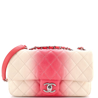Chanel CC Chain Flap Bag Quilted Ombre Caviar Medium