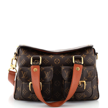 Louis Vuitton Manhattan NM Handbag Monogram Canvas with Leather