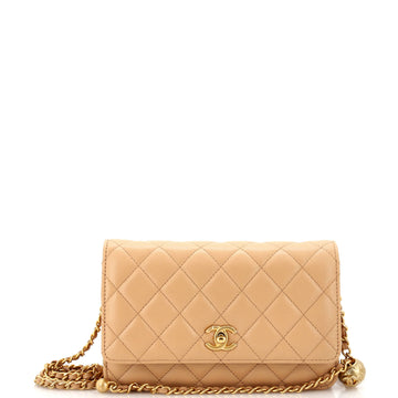 Chanel Pearl Crush Wallet on Chain Quilted Lambskin