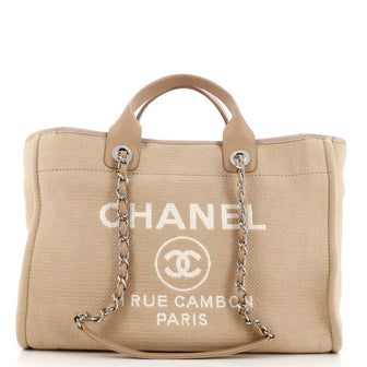 Chanel Deauville NM Tote Mixed Fibers Medium