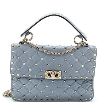 Valentino Garavani Rockstud Spike.Up Flap Bag Quilted Leather Medium