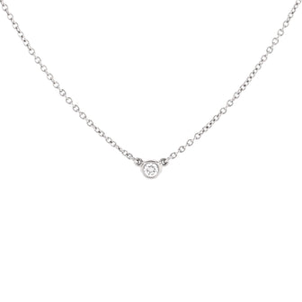 Tiffany & Co. Elsa Peretti Diamonds by the Yard 3 Stone Necklace Platinum and Diamonds