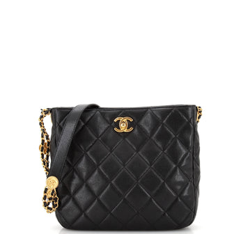 Chanel Twist Your Buttons Hobo Quilted Caviar Small