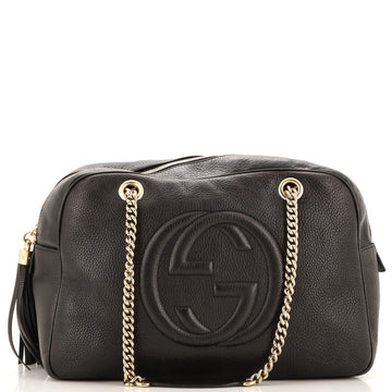 Gucci Soho Chain Zip Shoulder Bag Leather Medium
