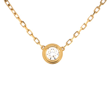 Cartier D'Amour Pendant Necklace 18K Yellow Gold with Diamond Large