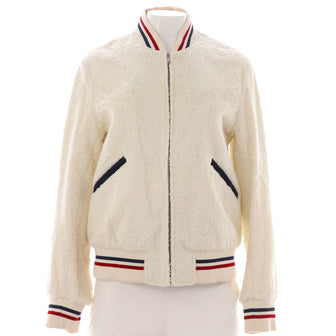 Saint Laurent Women's Teddy Bomber Jacket Cotton