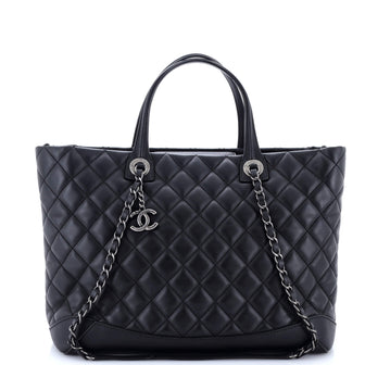 Chanel Easy Shopping Tote Quilted Calfskin Large
