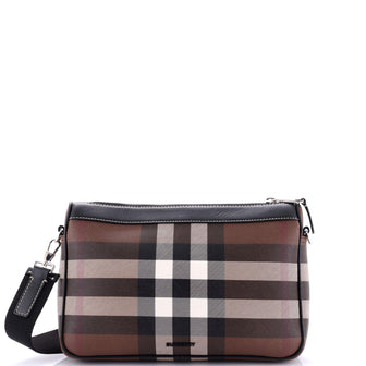 Burberry Rambler Messenger Bag Check E-Canvas