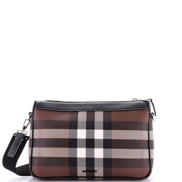 Burberry Rambler Messenger Bag Check E-Canvas