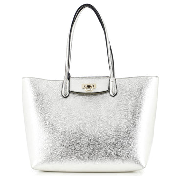 Salvatore Ferragamo Gancini Travel Tote Leather Medium