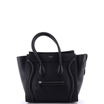 Celine Luggage Bag Grainy Leather Mini