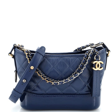 Chanel Gabrielle Hobo Quilted Goatskin and Patent Small