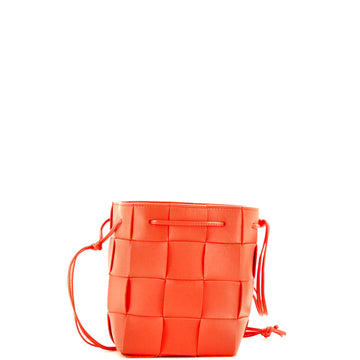 Bottega Veneta Cassette Bucket Bag Maxi Intrecciato Leather Small