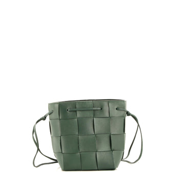 Bottega Veneta Cassette Bucket Bag Maxi Intrecciato Leather Small