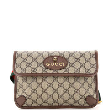 Gucci Neo Vintage Flap Belt Bag GG Coated Canvas