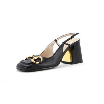 Gucci Women's Horsebit Slingback Pumps Leather