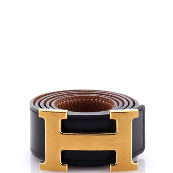 Hermes Constance Martelee H Reversible Belt Leather with Brushed Hardware Medium