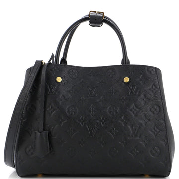 Louis Vuitton Montaigne Handbag Monogram Empreinte Leather MM