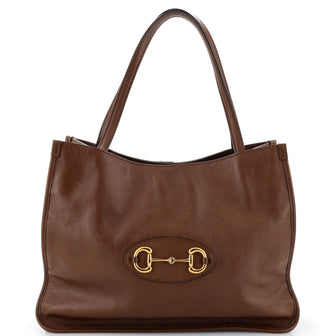 Gucci Horsebit 1955 Tote Leather Medium