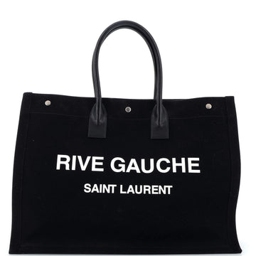Saint Laurent Rive Gauche Shopper Tote Canvas Large