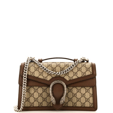 Gucci Dionysus Top Handle Chain Bag GG Coated Canvas Small