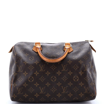 Louis Vuitton Speedy Handbag Monogram Canvas 30