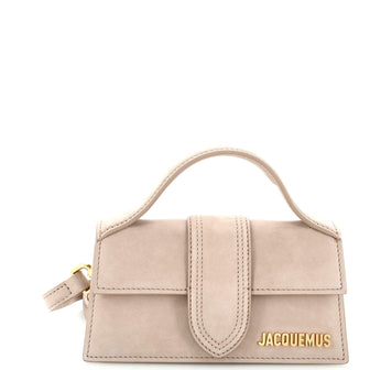 Jacquemus Le Bambino Top Handle Flap Bag Suede
