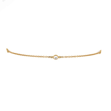 Tiffany & Co. Elsa Peretti Diamonds by the Yard 3 Stone Bracelet 18K Yellow Gold with Diamonds