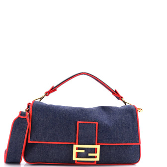 Fendi Baguette NM Bag Denim Large