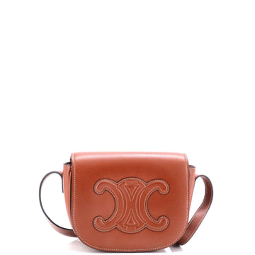 Celine Cuir Triomphe Folco Bag Leather