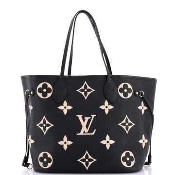 Louis Vuitton Neverfull NM Tote Bicolor Monogram Empreinte Giant MM